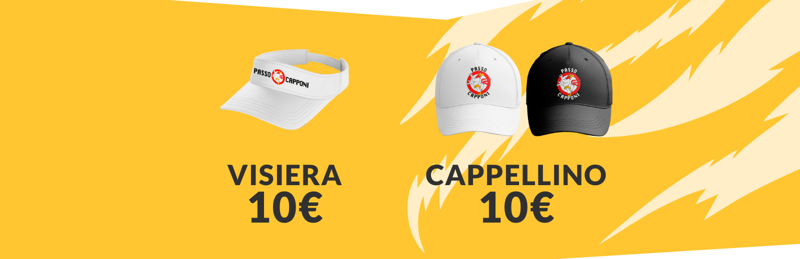 PZ Sport - Passo Capponi: Cappellino Malaga, Visiera, Cappellino